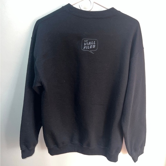 Gildan black the viall files how can i help? crewneck sweatshirt size M - Picture 5 of 6